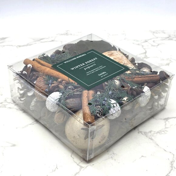 WILLIAMS SONOMA Winter Forest Potpourri 12 oz Essential Oils Pine Cedar Cinnamon - Picture 4 of 6